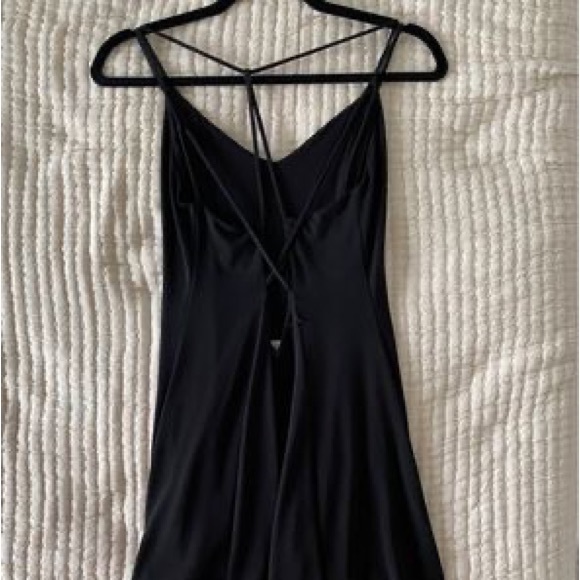 Black summer dress, stretchy material - Picture 2 of 2